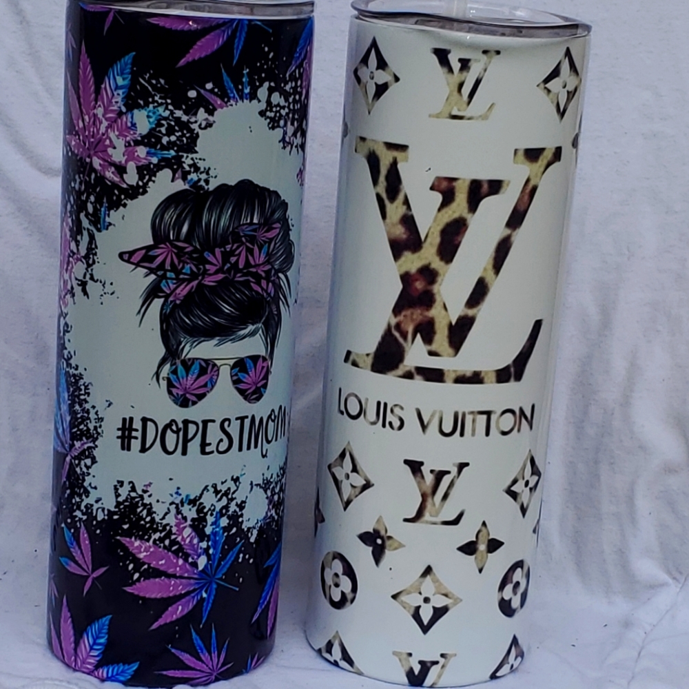 Cannabis/Fashioinspired 20 oz tumbler, customizab…